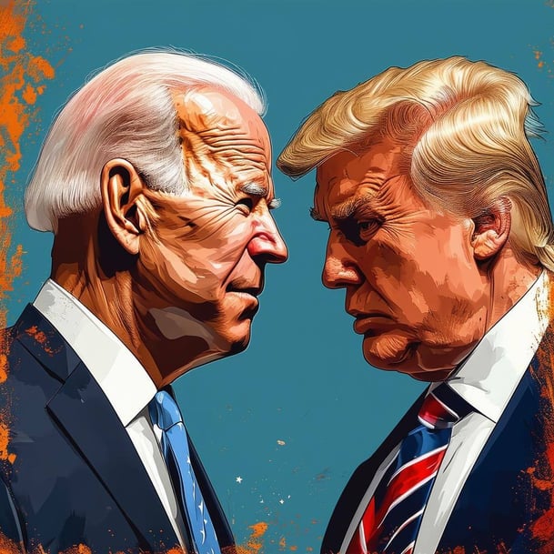 Political fighting in corporate world with biden and trump