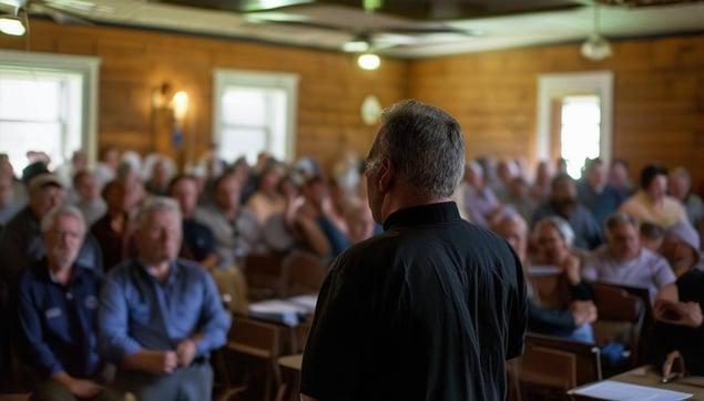 bidding at an auction for a foreclosed house